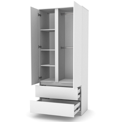 Dulap pentru camera copiilor Rian White 900